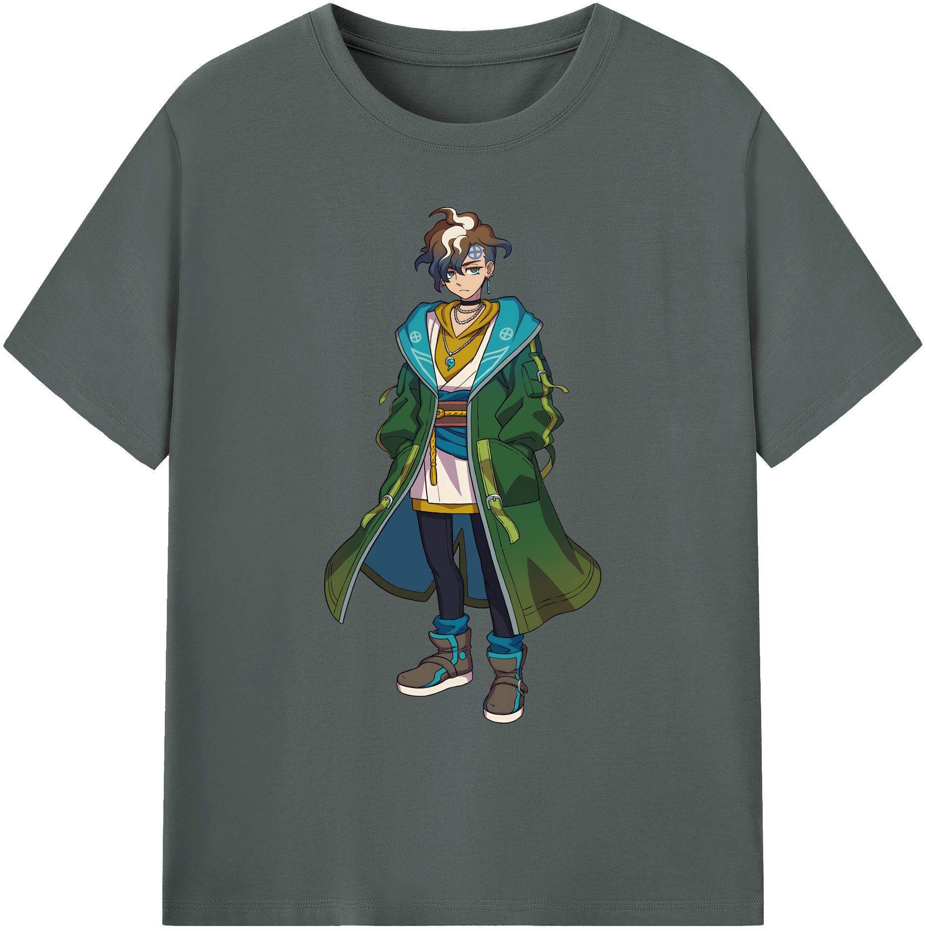 （画像用） 妖怪ウォッチ Yo-kai Watch 綿100％ メンズ半袖Tシャツ｜肌触りやわらか＆通気性